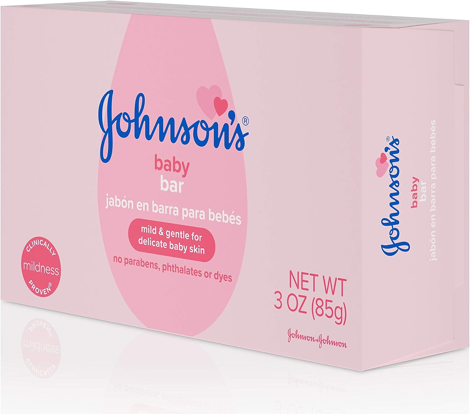 Johnson's Baby Body Soap Bar, Gentle for Baby Bath and Skin Care, Hypoallergenic and Dermatologist Tested, Paraben Free, Phthalate-Free, Dye-Free, 3 oz (Pack of 6)-10