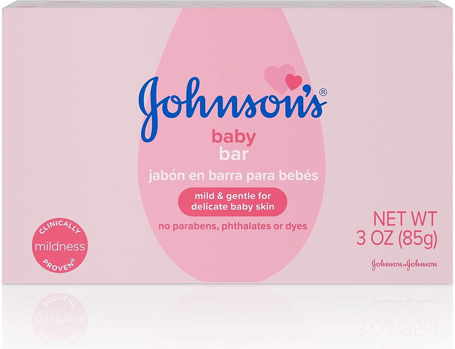 Johnson's Baby Body Soap Bar, Gentle for Baby Bath and Skin Care, Hypoallergenic and Dermatologist Tested, Paraben Free, Phthalate-Free, Dye-Free, 3 oz (Pack of 6)-11