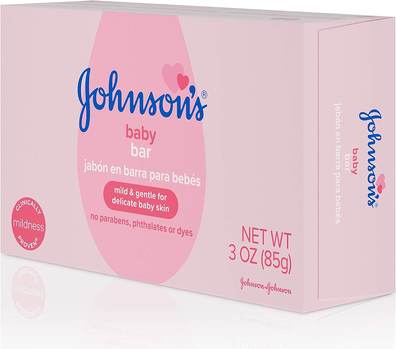 Johnson's Baby Body Soap Bar, Gentle for Baby Bath and Skin Care, Hypoallergenic and Dermatologist Tested, Paraben Free, Phthalate-Free, Dye-Free, 3 oz (Pack of 6)-14