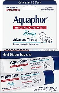 Aquaphor Baby Healing Ointment To-Go Pack - Advanced Therapy for Chapped Cheeks and Diaper Rash -2 Count(Pack of 1)