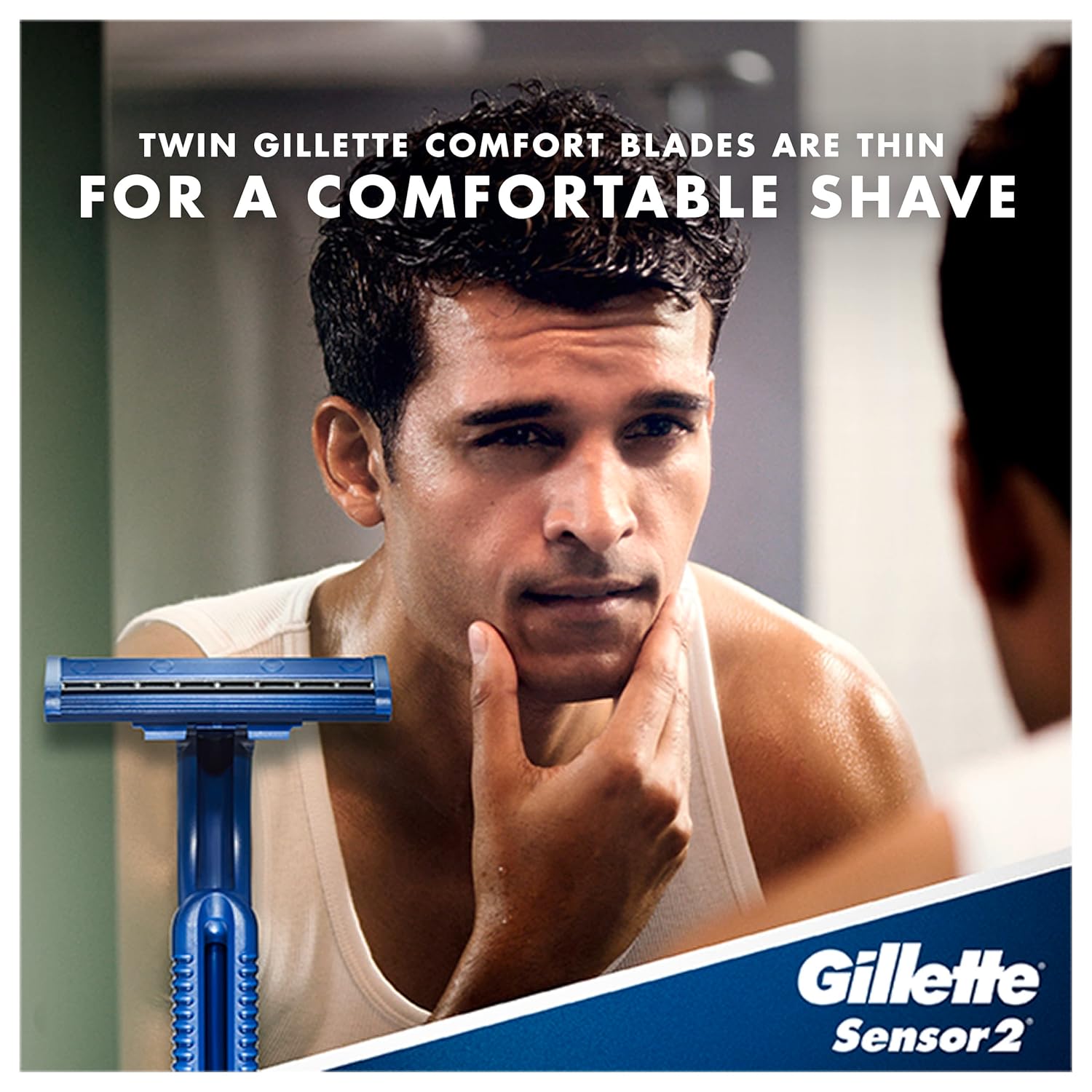 Gillette Sensor2 Disposable Razors for Men, Water Activated Lubrastrip to Help Avoid Skin Irritation, 18 count-6