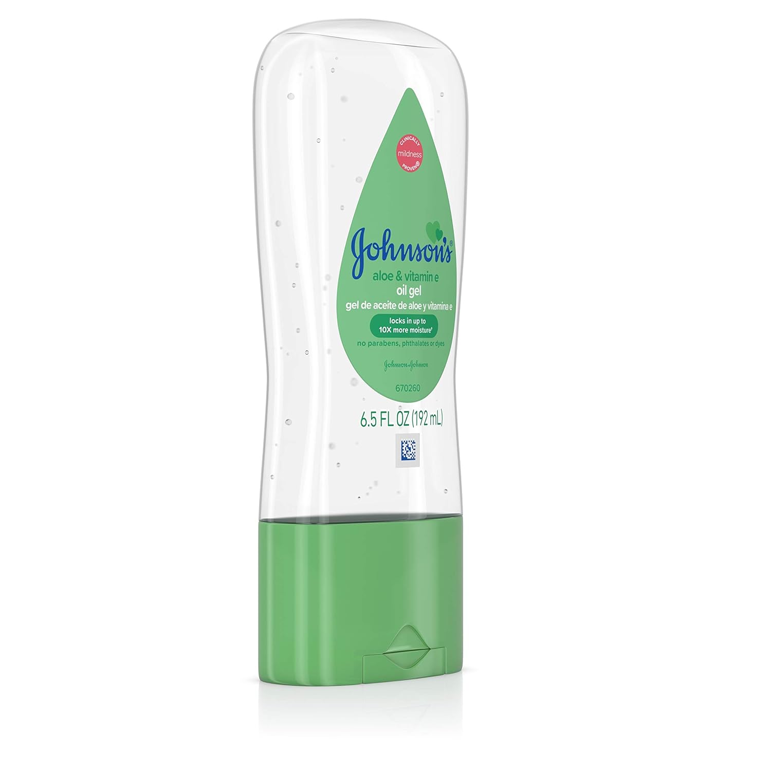 Johnson's Baby Oil Gel with Aloe Vera & Vitamin E, Hypoallergenic Baby Skin Care, 6.5 fl. oz-4