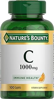 Nature's Bounty Vitamin C 1000mg, Immune Support Supplement, Powerful Antioxidant, 1 Pack, 100 Caplets