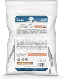 Health and Wisdom Magnesium Prills - Structured Water Devices, Magnesium Laundry Beads, Topical Magnesium, Precious Mineral, Magnesium Water, Deionized Water, Magnesium Soak - 3.18 Ounces