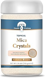 Health and Wisdom Mica Bath Salt - Calm Relaxing Luxury Bath Salts for Women, Bath Detox Soak to Remove Toxins, Bath Crystals for Bathtub, Mineral Bath Soak, Bath Flakes - 28 Ounces