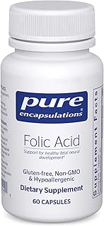 Pure Encapsulations Folic Acid | Hypoallergenic Dietary Supplement | 60 Capsules