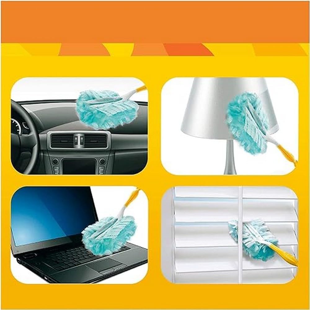 Swiffer Microfibre dust Cleaner Set, 1 Handle and 3 Replacement Pads (Pack of 1x1 Piece)-2