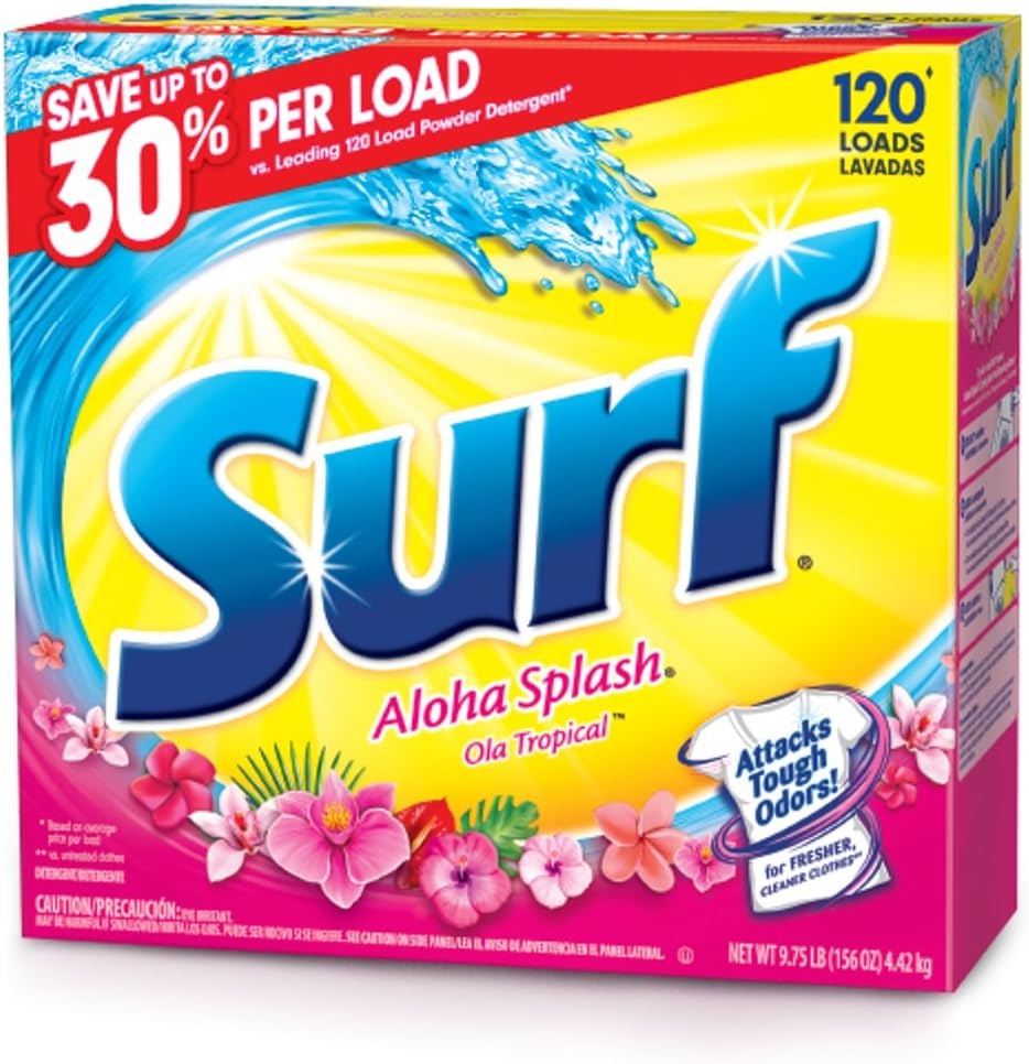 Surf Powder Laundry Detergent, Aloha Splash, 156 Ounce, 120 Loads-0