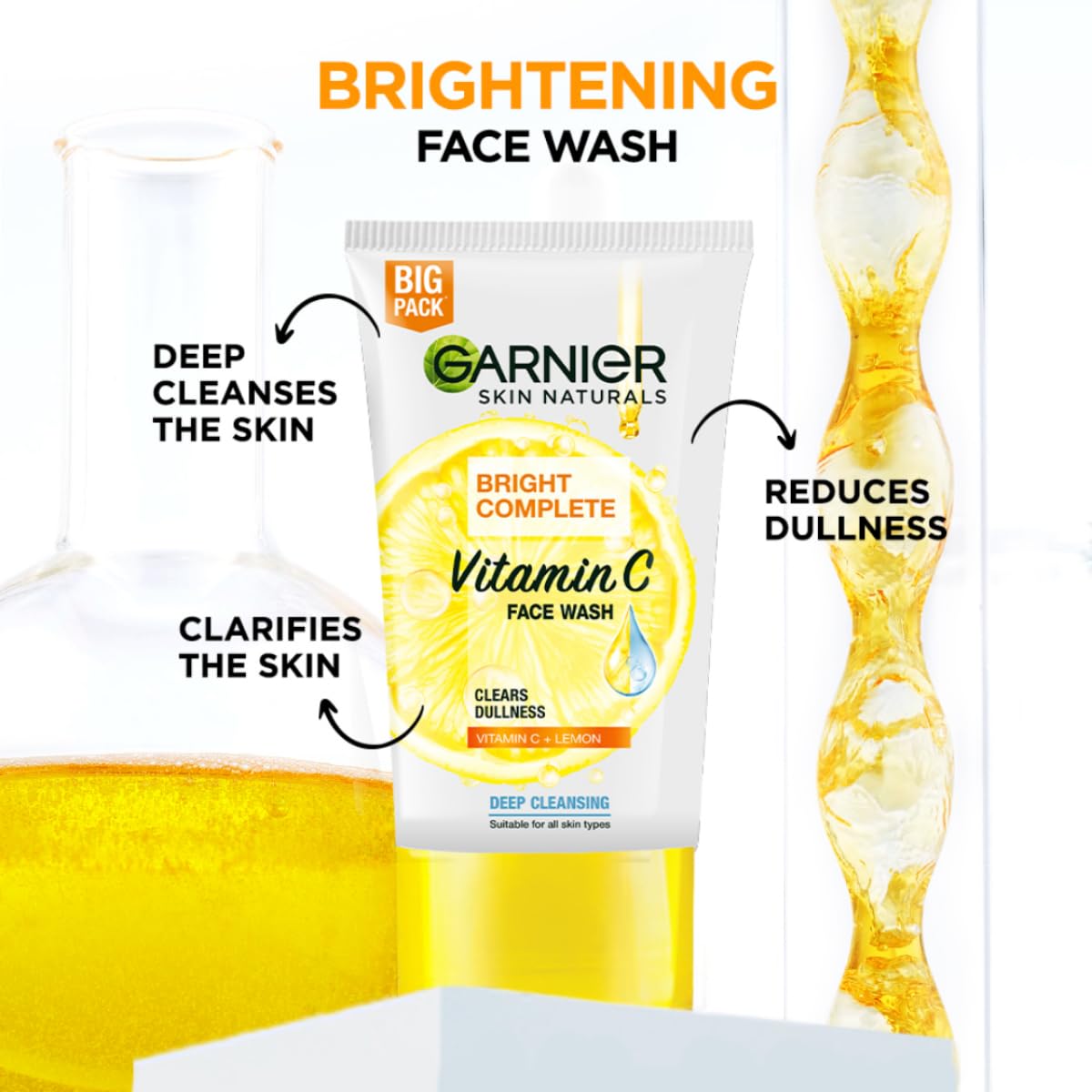 Garnier Light Face Wash, 100 g (Pack of 1) | 100g-2