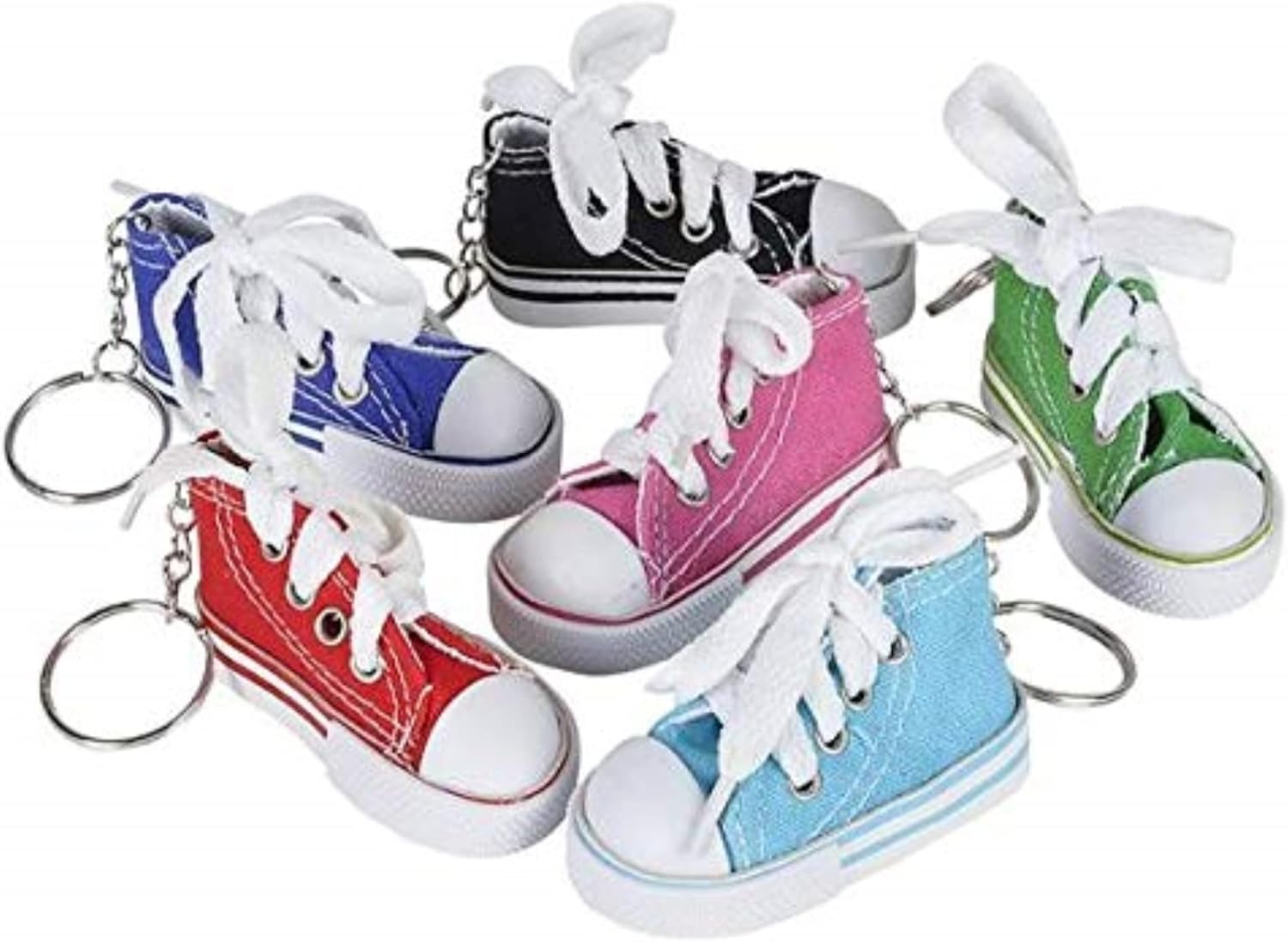 Rhode Island Novelty 3 Inch Sneaker Keychains Lot of 12 Assortments May Vary-0