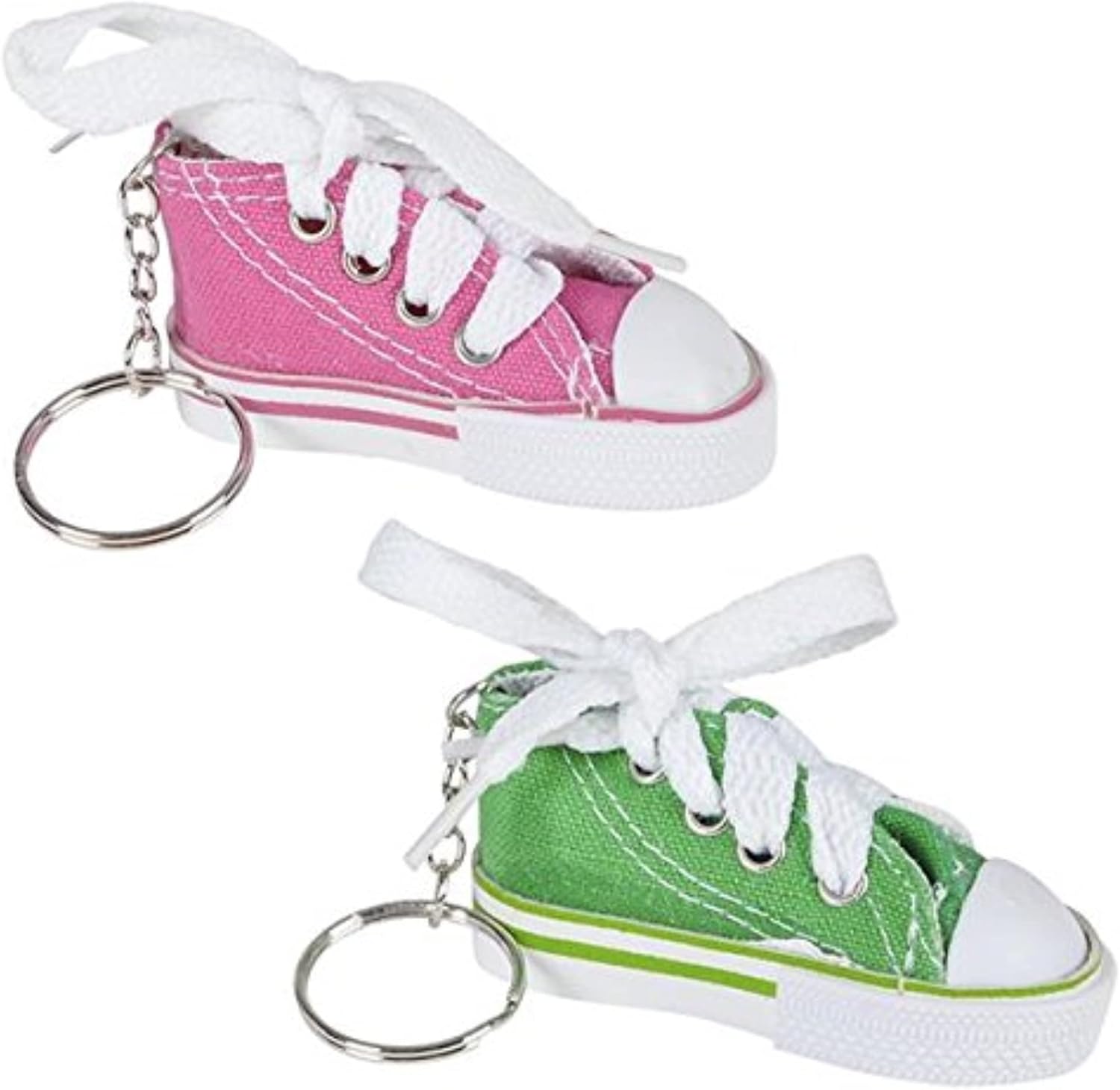 Rhode Island Novelty 3 Inch Sneaker Keychains Lot of 12 Assortments May Vary-1