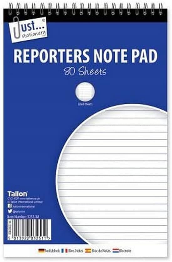 160 Pages/80 Sheets Reporter Notepad-0