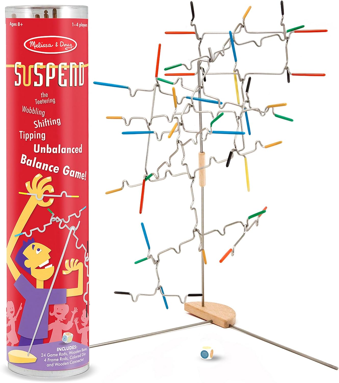 Melissa & Doug Suspend Family Game (31 pcs) - Wire Balance Game, Family Game Night Activities, For Kids Ages 8+-0