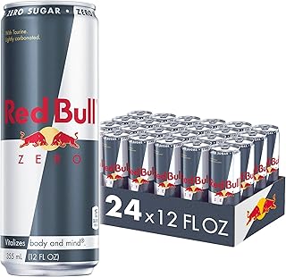 Red Bull Energy Drink, Zero, 12 fl oz (24 Pack)