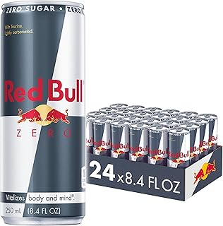 Red Bull Energy Drink, Total Zero, 8.4 Fl Oz, (Pack of 24)