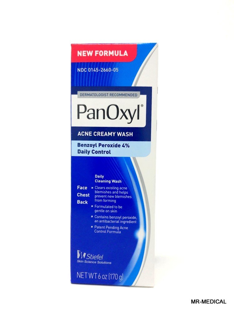 PanOxyl Creamy Acne Wash, 6 oz (3 Pack)-0