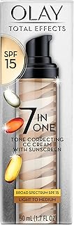 Olay Total Effects Tone Correcting Face Moisturizer with Sunscreen SPF 15, Light to Medium 1.7 Ounces