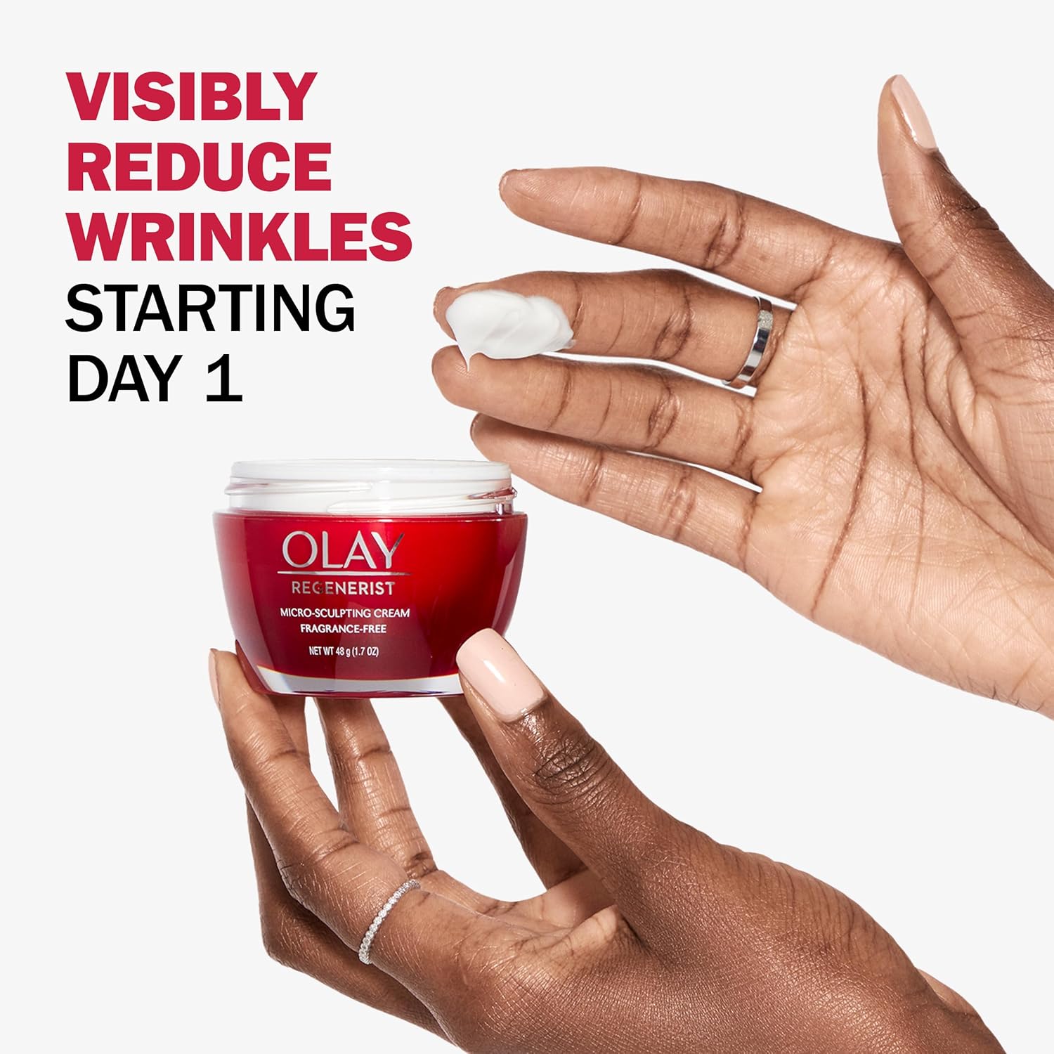 Olay Regenerist Micro-Sculpting Cream Face Moisturizer, Fragrance-Free, 1.7 oz-3