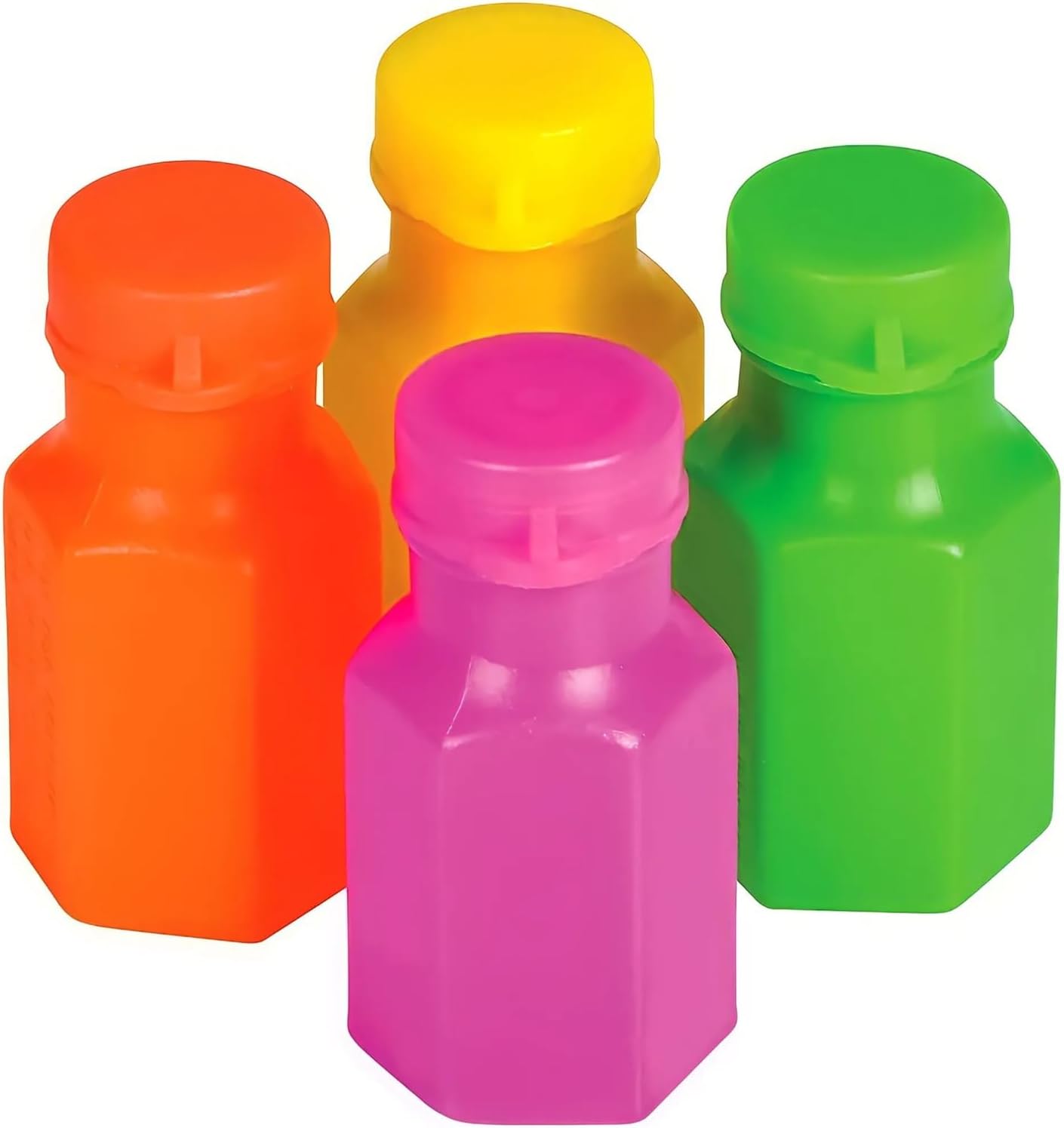 Rhode Island Novelty 1.75 Inch Neon Bubble Bottles, Pack of 48-4