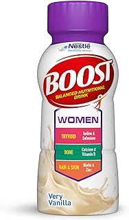 BOOST Women Balanced Nutritional Drink, Very Vanilla, 8 fl oz (Pack of 24)