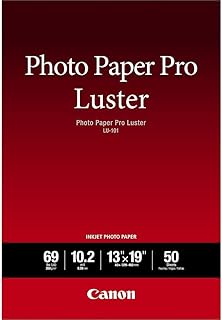 Canon LU-101 13X19(50) Luster Photo Paper, 13" x 19" (50 Sheets)