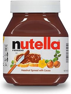 Nutella Hazelnut Spread With Cocoa For Breakfast, 26.5 Oz Jar