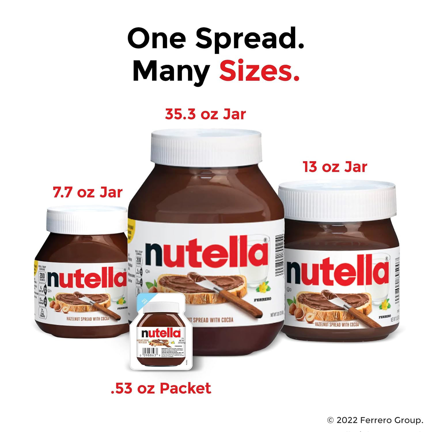 Nutella Hazelnut Spread With Cocoa For Breakfast, 26.5 Oz Jar-5