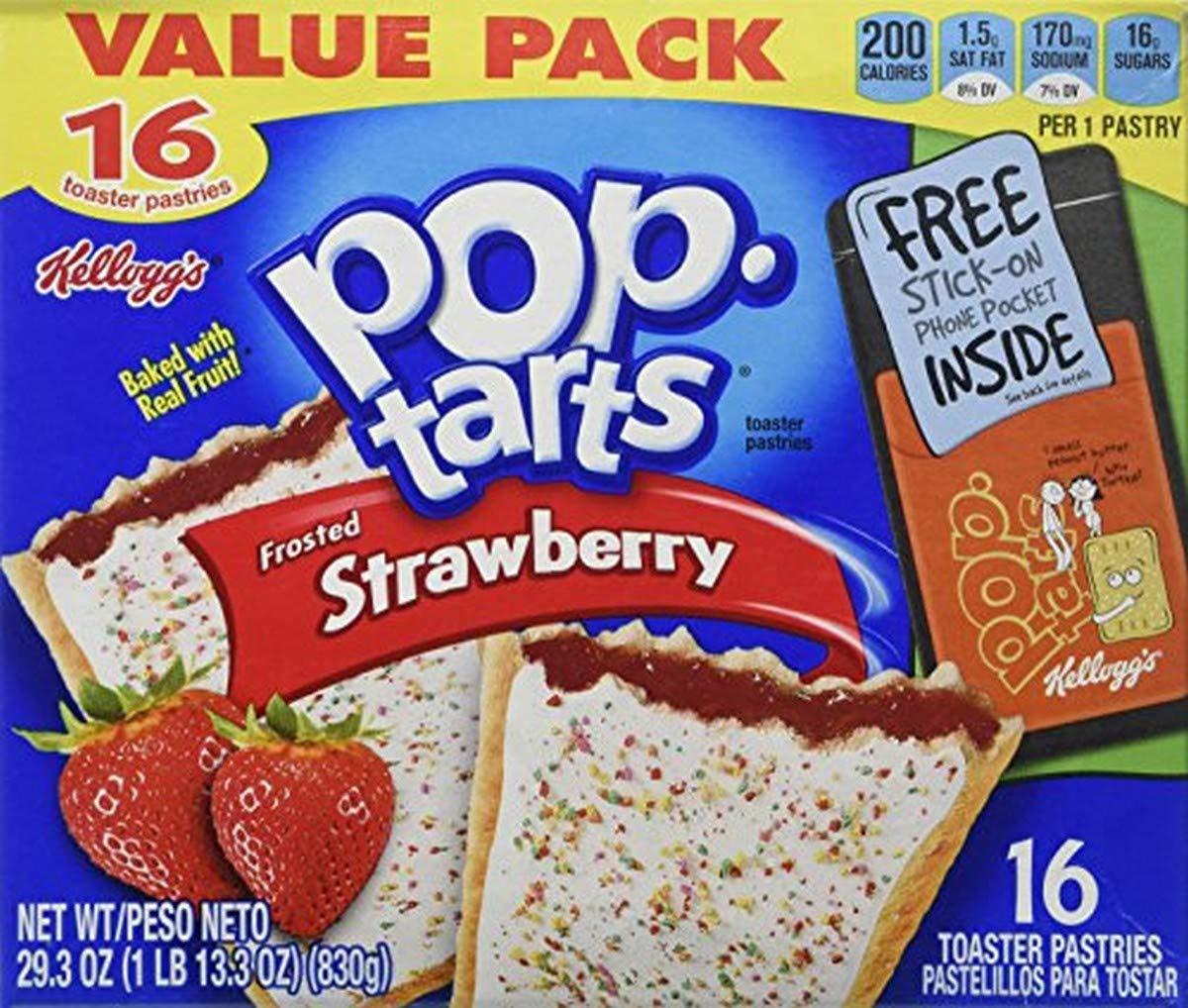 Kellogg's Pop-tarts Frosted Strawberry 16 Count-0