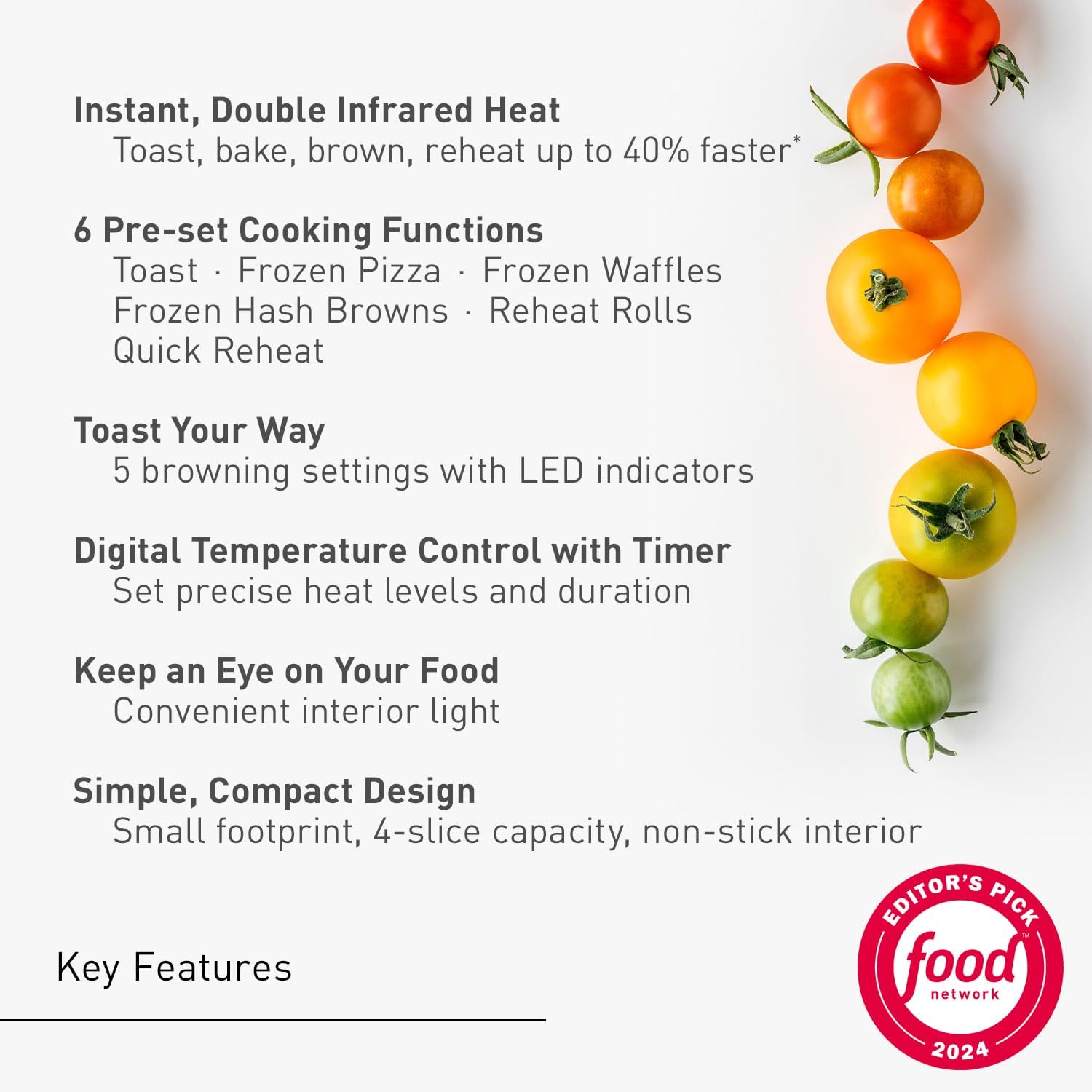 Panasonic Toaster Oven FlashXpress with Double Infrared Heating and Removable 9 Inner Baking Tray, 1300W, 12 x 13 x 10.25 inches, Silver-1