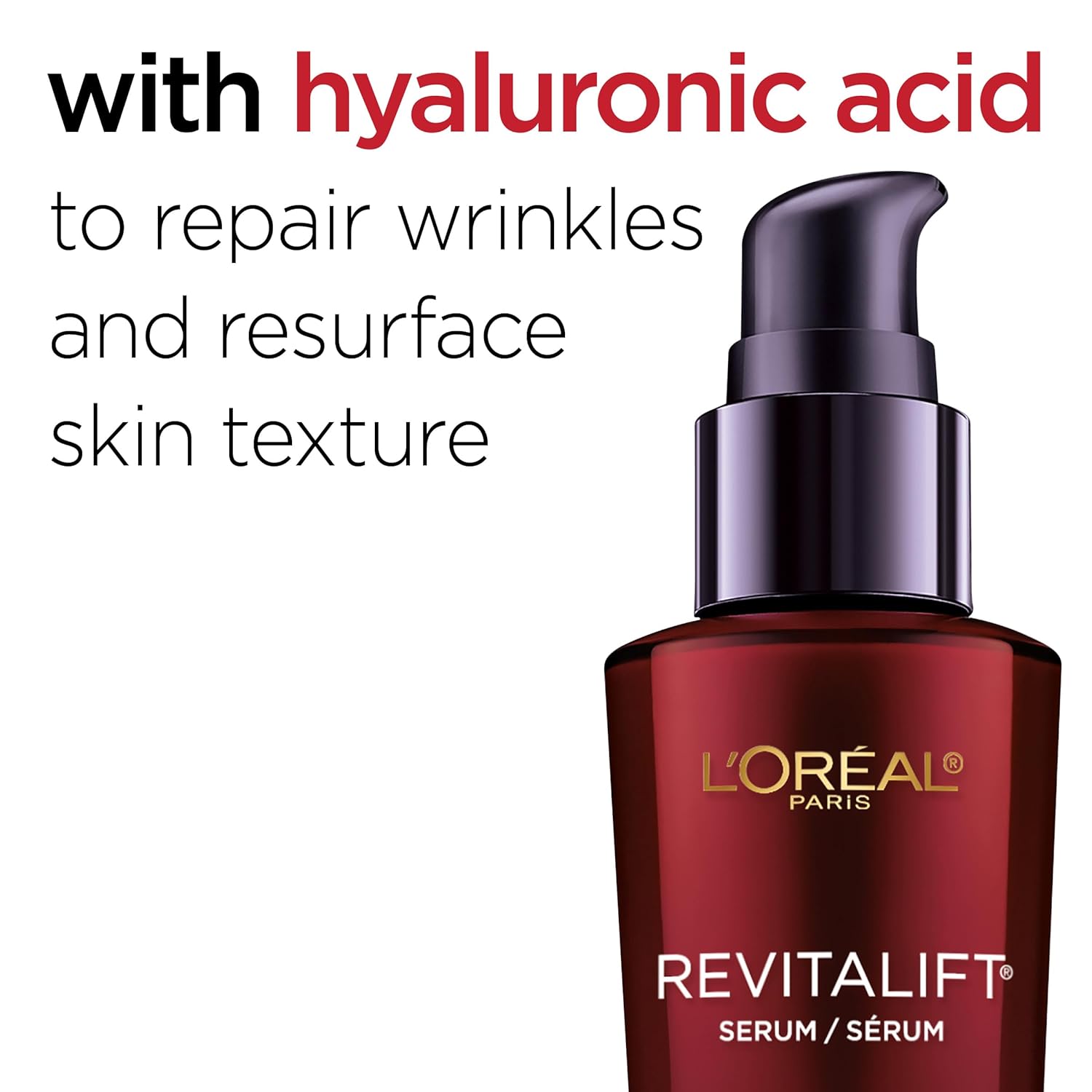 L'Oreal Paris Revitalift Triple Power Anti-Aging Concentrated Face Serum, Hyaluronic Acid and Pro-Xylane, Reduces Wrinkles 1 oz-2