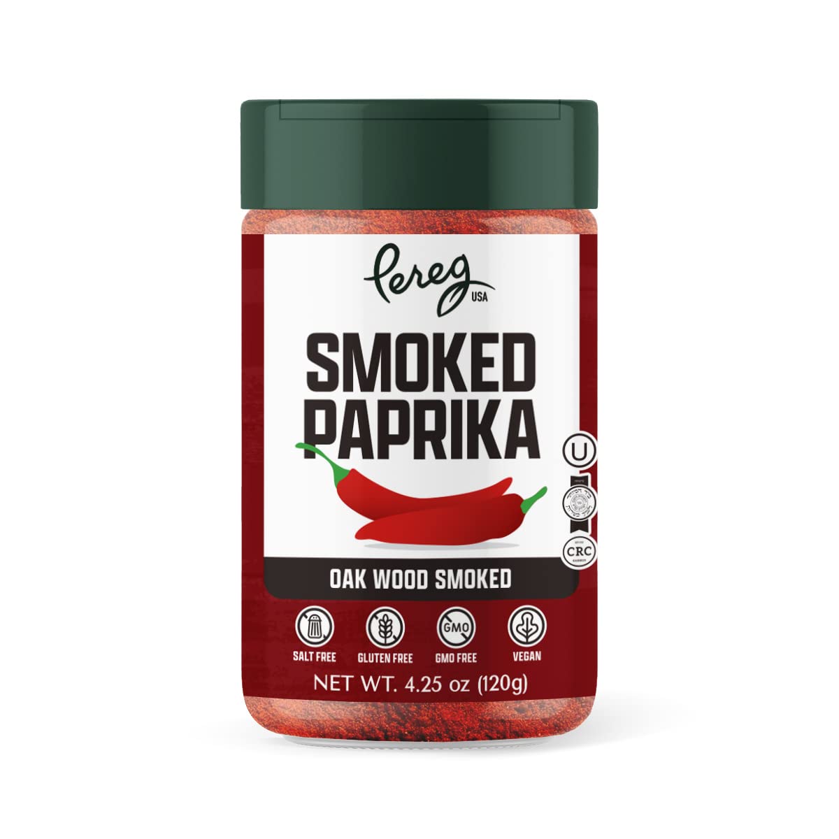 Smoked Paprika Spice (4.25 oz) - Smoked Ground Red Chili - Made from Nora Pepper & Smoked Over Oak Logs - Strong Wood Smoked Flavor - Certified Non GMO, Vegan, Kosher, Keto, Pantry Staple-0