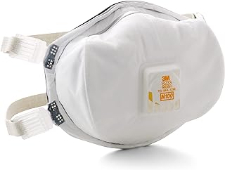 3M Personal Protective Equipment Particulate Disposable Respirator 8233, NIOSH APPROVED, Exhalation Valve, N100, Certain Non-Oil Based Particles (1 Piece)