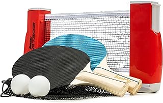 Franklin Sports Table Tennis to Go Portable Ping Pong Set - Table Top Ping Pong Net + (2) Paddles - Ping Pong Balls Included - 2 Players