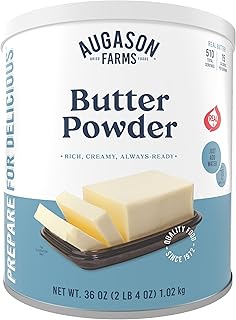 Augason Farms Butter Powder Can, Emergency Food Supply, Everyday Meals, 510 Servings