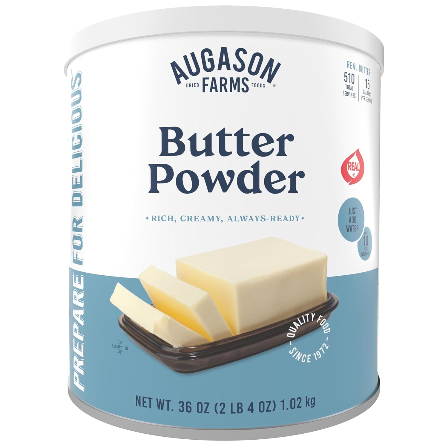 Augason Farms Butter Powder Can, Emergency Food Supply, Everyday Meals, 510 Servings-0