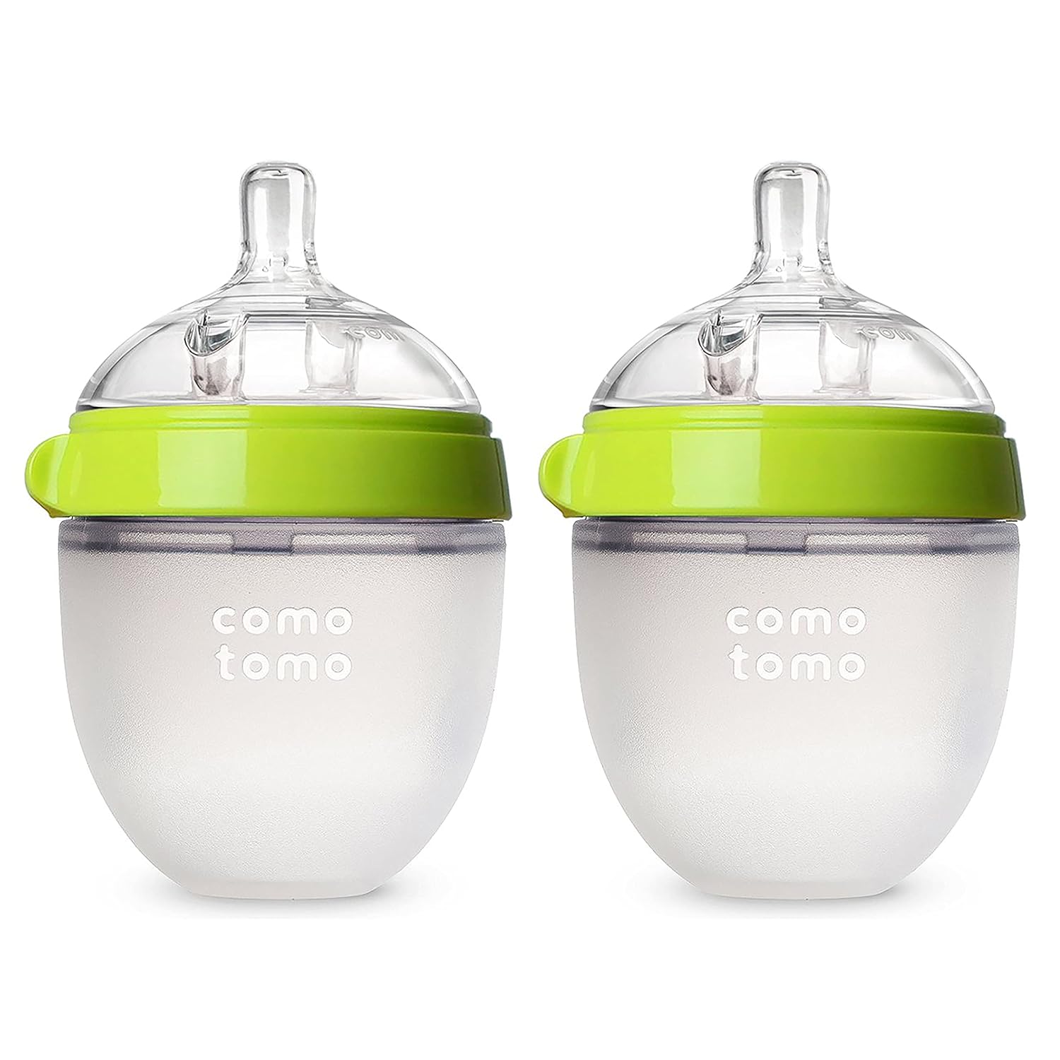 Comotomo Baby Bottle, Green, 5 Ounce (2 Count)-0