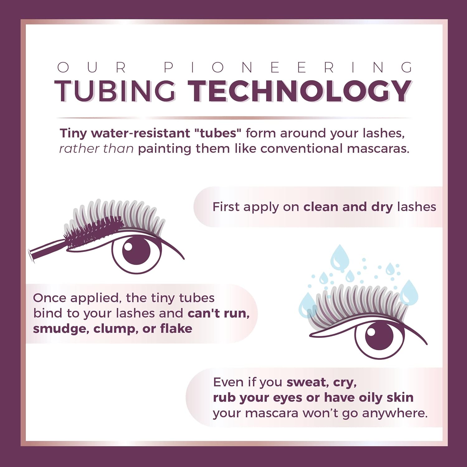 Blinc Amplified Tubing Mascara, Ultra-Longwearing Washable, Soft-Glam Volumizing, Lengthening and Defining, Gluten & Cruelty Free, Black, 9mL / 0.30 Fl. OZ-7