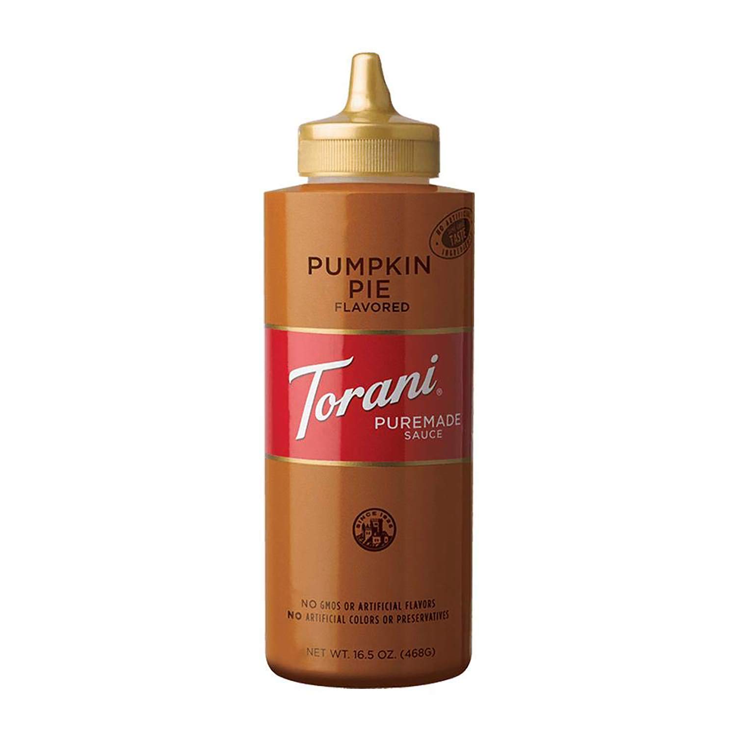 Torani Pumpkin Pie Sauce, 16.5 Ounces (Pack of 1) | Squeeze Bottle-0