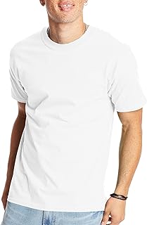 Hanes Men's T-Shirt, Beefy-T Heavyweight Cotton Crewneck Tee, 1 or 2 Pack, Available in Tall Sizes