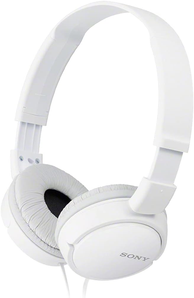 Sony ZX Series Wired On-Ear Headphones, White MDR-ZX110-0