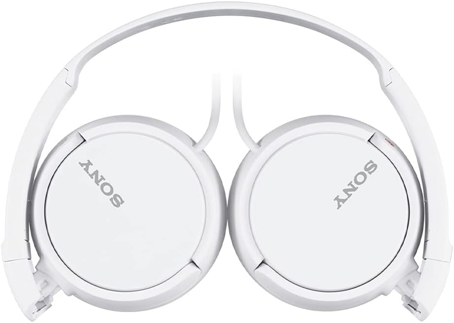 Sony ZX Series Wired On-Ear Headphones, White MDR-ZX110-2