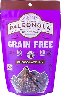 Paleonola Grain Free Granola Chocolate Fix Flavor | Gluten Free, Non-GMO, Dairy Free, No Refined Sugars, 10 Oz Bags