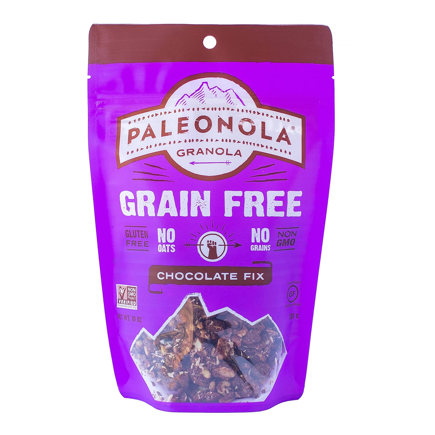 Paleonola Grain Free Granola Chocolate Fix Flavor | Gluten Free, Non-GMO, Dairy Free, No Refined Sugars, 10 Oz Bags-0