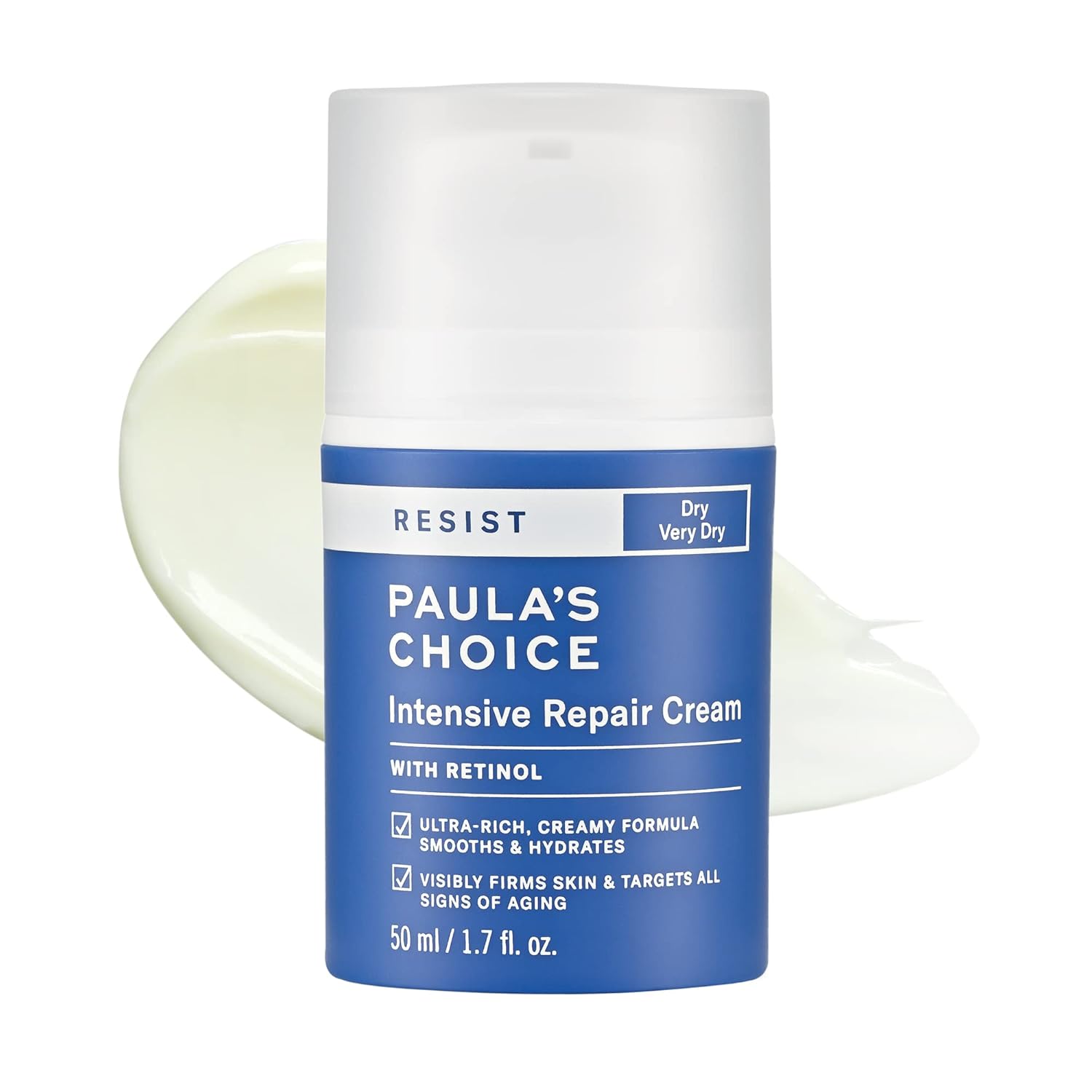 Paula's Choice RESIST Intensive Repair Cream with Retinol, Hyaluronic Acid & Jojoba, Concentrated Anti-Aging Moisturizer for Dry, Chapped Skin, 1.7 Ounce-0