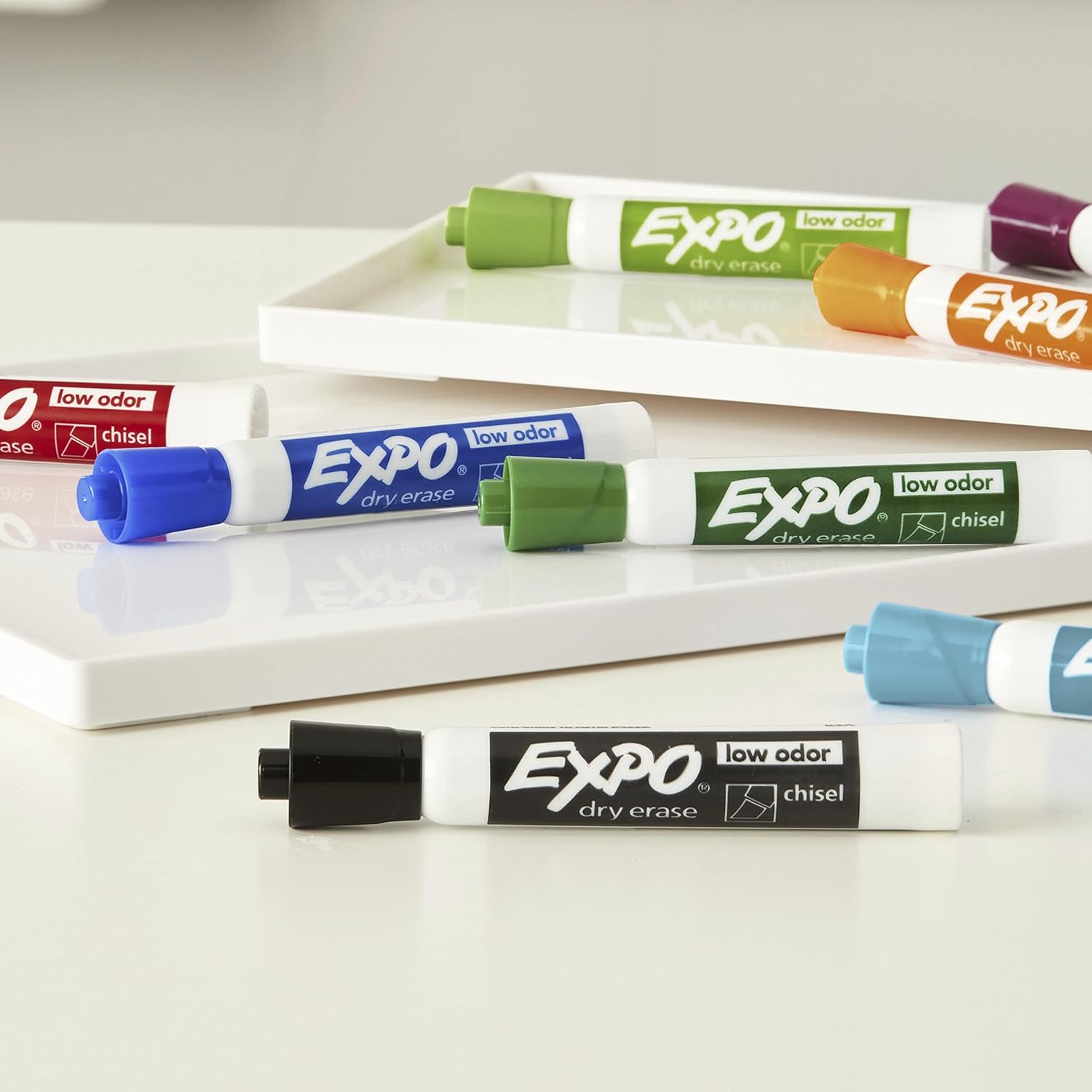 EXPO Dry Erase Markers, Chisel Tip, Black, Low-Odor, Pack of 36, Perfect for Whiteboards, Non-Porous Surfaces & Home Offices-6