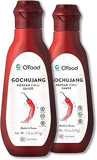 Chung Jung One O'Food Gochujang Korean Chili Sauce, Medium Hot Sauce, 7.50 oz. (Pack of 2)