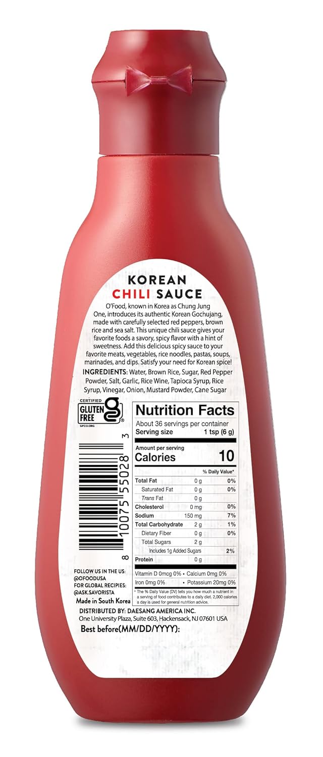 Chung Jung One O'Food Gochujang Korean Chili Sauce, Medium Hot Sauce, 7.50 oz. (Pack of 2)-6