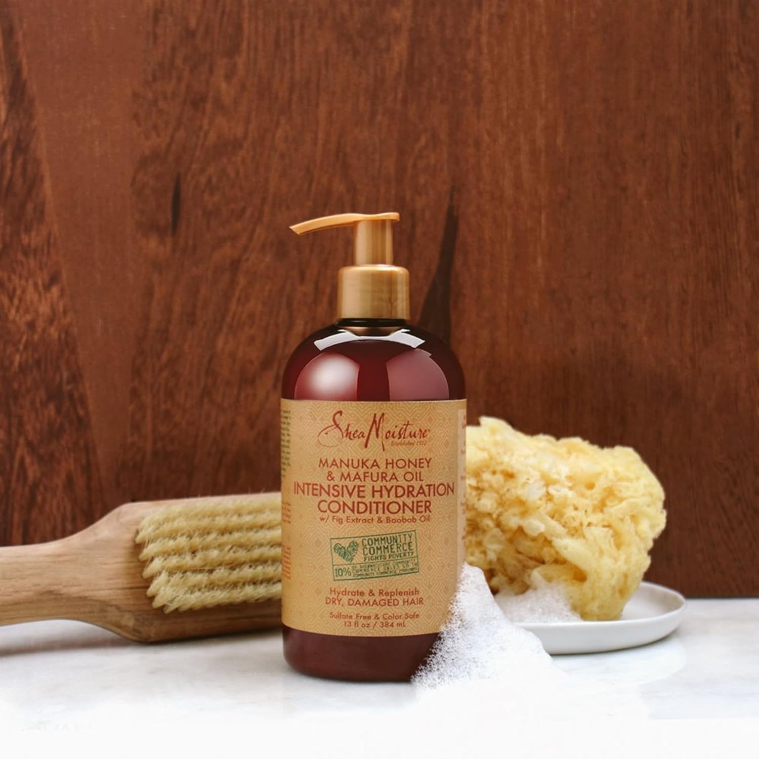 SheaMoisture Conditioner Intensive Hydration for Dry, Damaged Hair Manuka Honey and Mafura Oil to Nourish and Soften Hair 13 oz-4