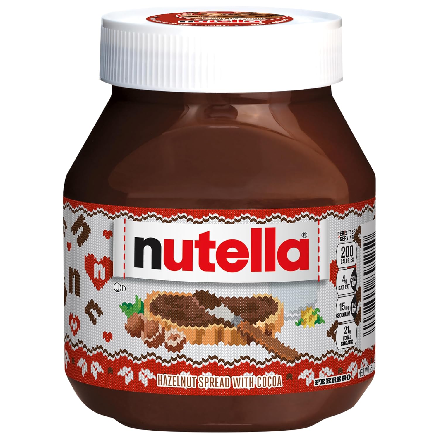 Nutella Hazelnut Spread With Cocoa For Breakfast, 26.5 Oz Jar, Holiday Baking And Desserts - packaging may vary-0