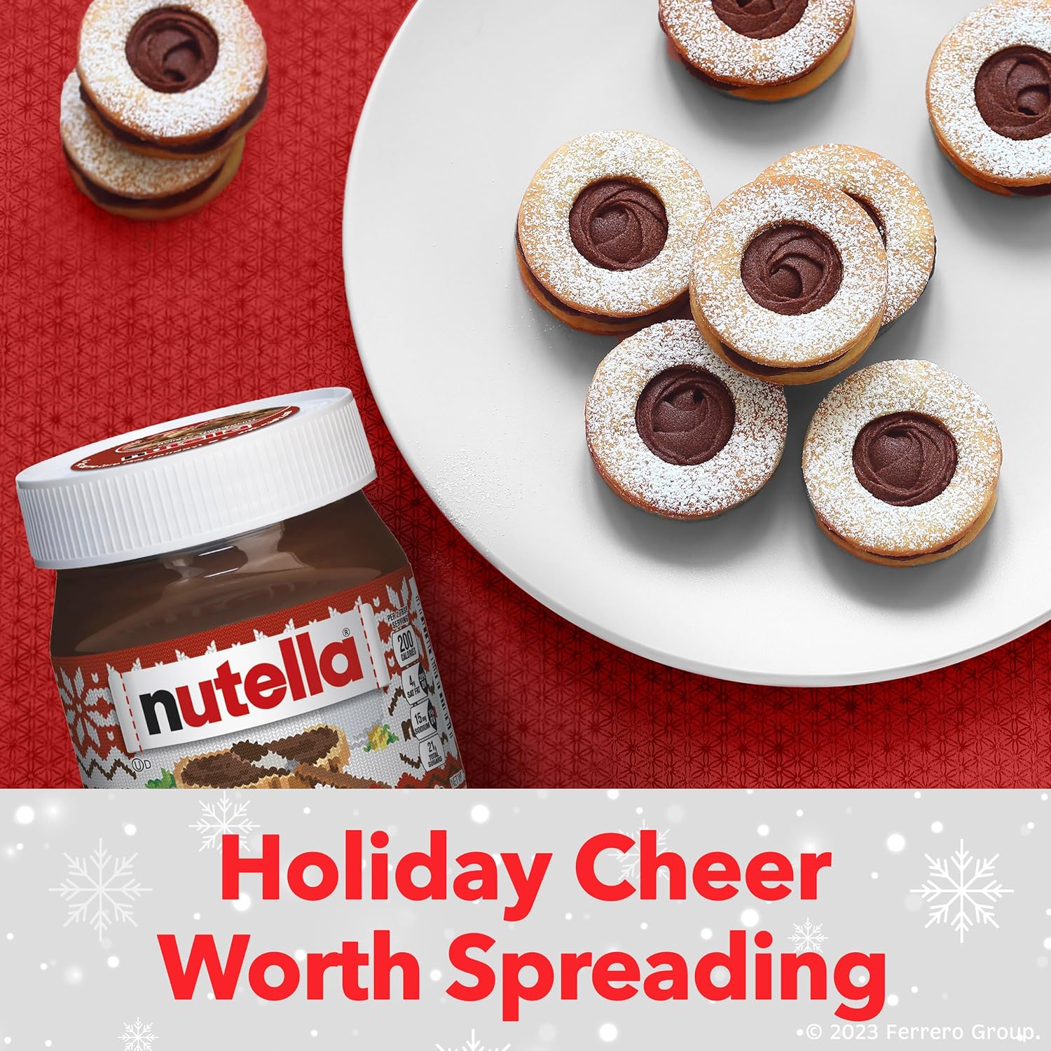 Nutella Hazelnut Spread With Cocoa For Breakfast, 26.5 Oz Jar, Holiday Baking And Desserts - packaging may vary-1